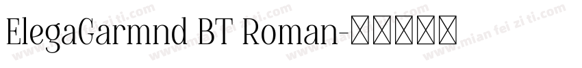 ElegaGarmnd BT Roman字体转换